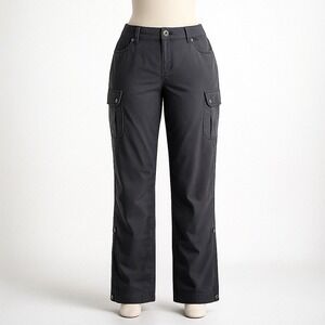 Kuhl‎ Freeflex Roll-Up Pants Womens 12 L Gray Convertible Cargo Travel Utility
